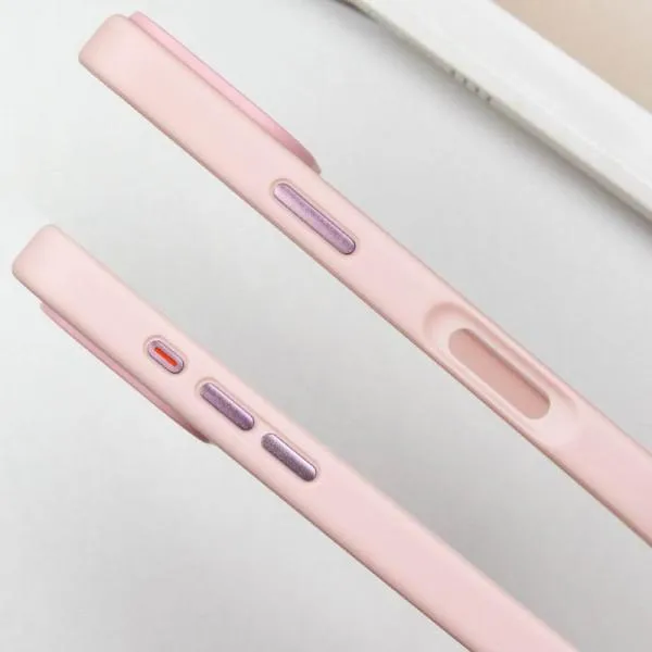 TPU+PC чехол Metal Buttons для Apple iPhone 16 Pro (6.3") — Розовый — фото 2