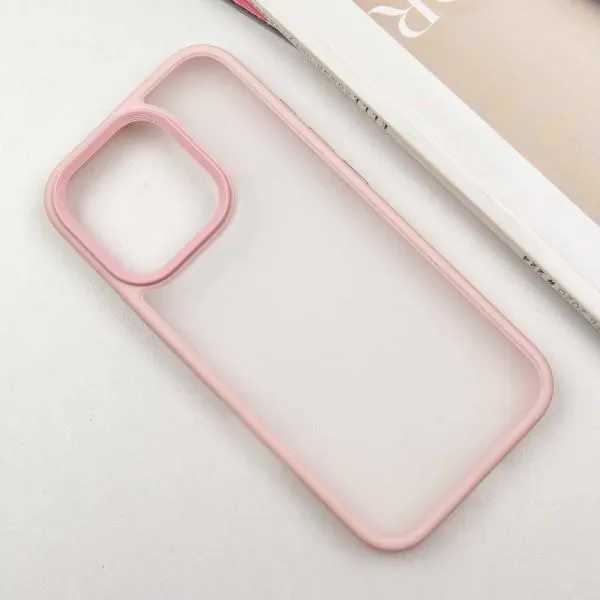 TPU+PC чехол Metal Buttons для Apple iPhone 16 Pro (6.3") — Розовый — фото 3