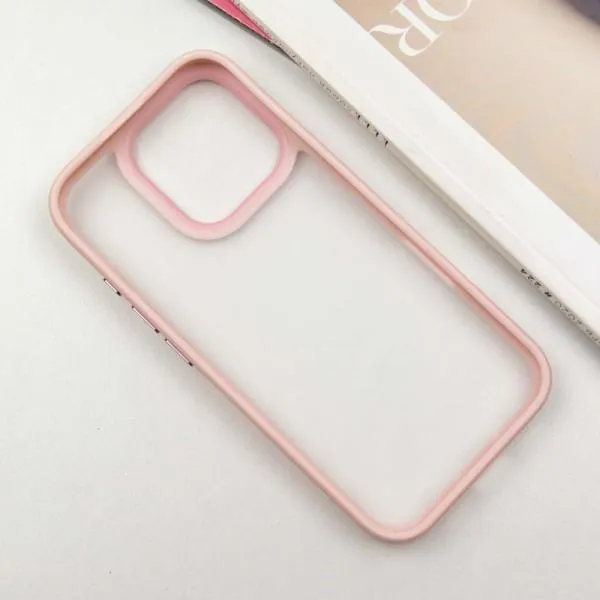 TPU+PC чехол Metal Buttons для Apple iPhone 16 Pro (6.3") — Розовый — фото 4