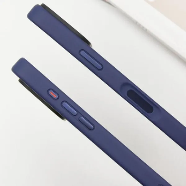 TPU+PC чехол Metal Buttons для Apple iPhone 16 Pro (6.3") — Синий — фото 2