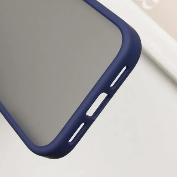 TPU+PC чехол Metal Buttons для Apple iPhone 16 Pro (6.3") — Синий — фото 5