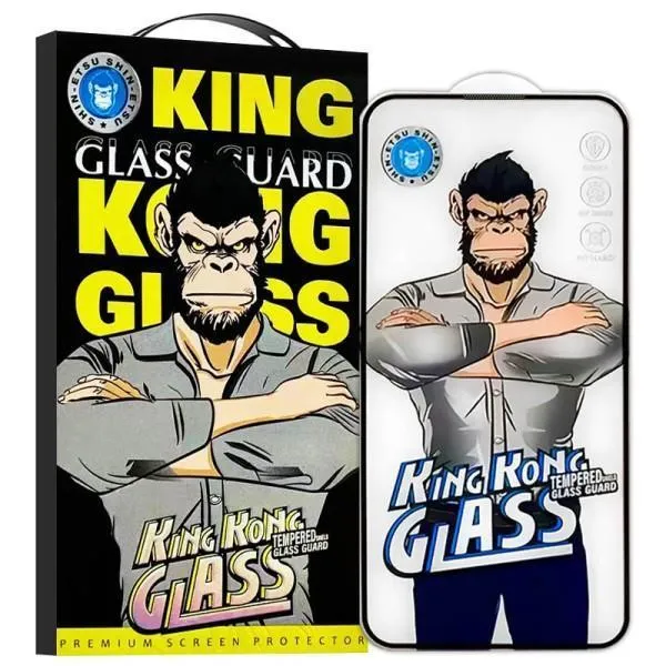 Защитное 2.5D стекло King Kong HD для Apple iPhone 16 Pro (6.3") — Черный — фото 1