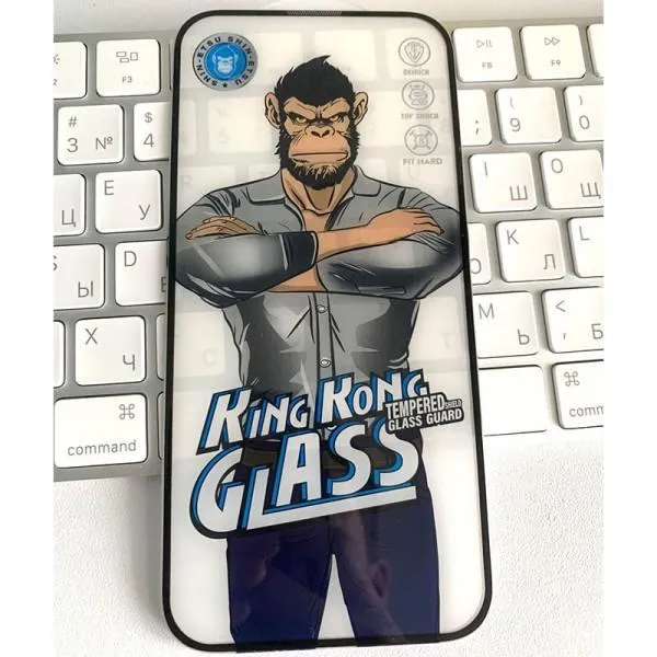 Защитное 2.5D стекло King Kong HD для Apple iPhone 16 Pro (6.3") — Черный — фото 3