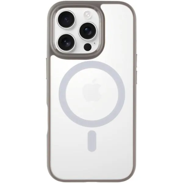 TPU+PC чехол Blueo Skin Friendly Frosted with Magnetic Fit для Apple iPhone 16 Pro (6.3") — Серый — фото 1