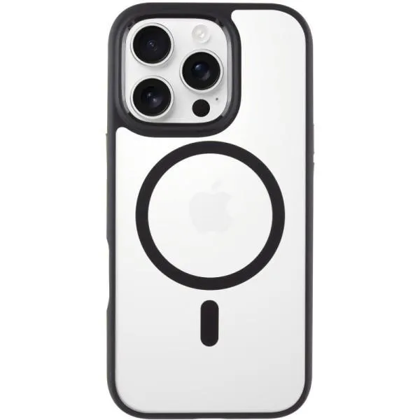 TPU+PC чехол Blueo Skin Friendly Frosted with Magnetic Fit для Apple iPhone 16 Pro (6.3") — Черный — фото 1