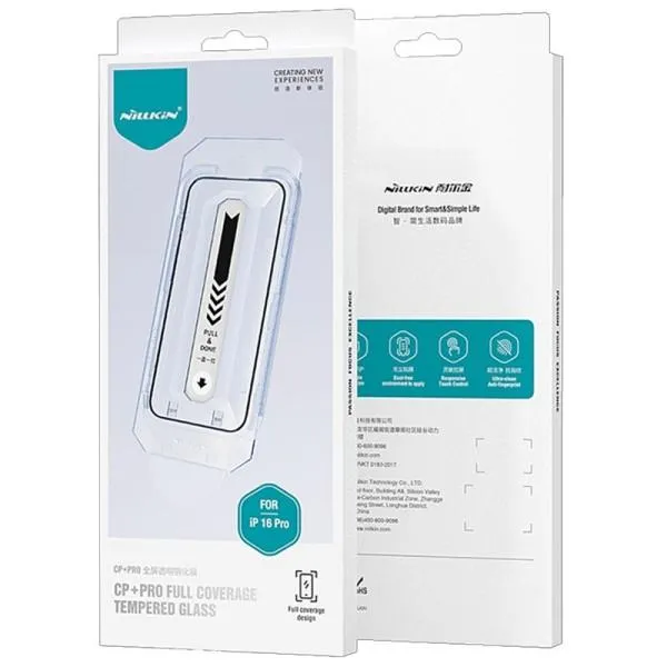 Защитное стекло Nillkin (CP+PRO) для Apple iPhone 16 Pro (6.3") (+ аппликатор) — Черный — фото 5