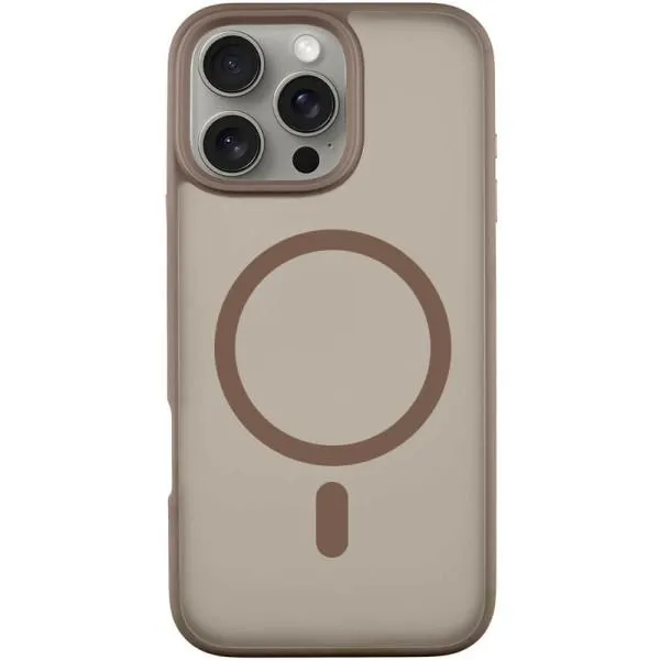 TPU+PC чехол Blueo Skin Friendly Frosted with Magnetic Fit для Apple iPhone 16 Pro (6.3") — Золотой