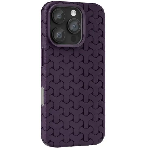 Чохол TPU Weaving для Apple iPhone 16 Pro (6.3") — Фіолетовий — фото 1 Чохол TPU Weaving для Apple iPhone 16 Pro (6.3") — Фіолетовий — фото 1