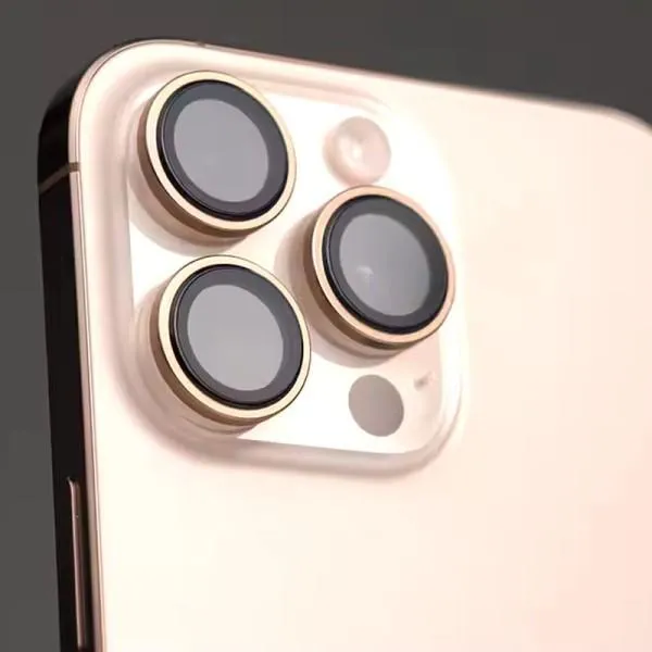 Захисне скло BlueO Metal на камеру для Apple iPhone 16 Pro / 16 Pro Max / 15 Pro / 15 Pro Max — Золотий — фото 3