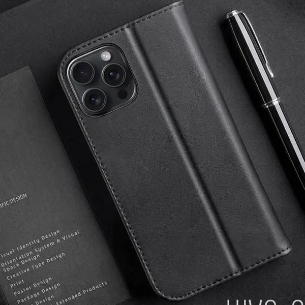 Чохол-книжка Dux Ducis Hivo для Apple iPhone 16 Pro (6.3") — Чорний — фото 3 Чохол-книжка Dux Ducis Hivo для Apple iPhone 16 Pro (6.3") — Чорний — фото 3