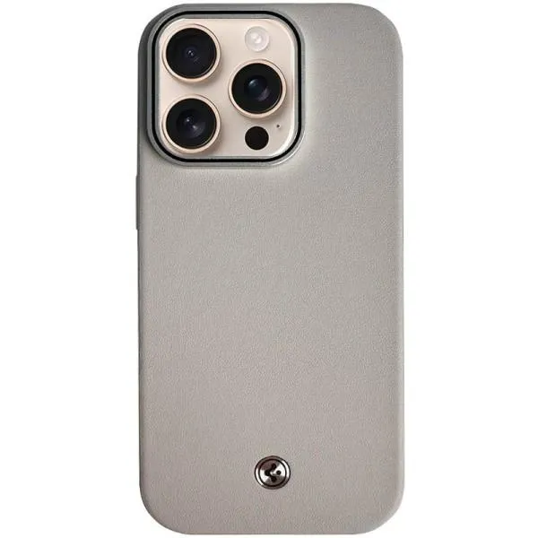 Чохол SGP PC+Leather with MagSafe для Apple iPhone 16 Pro (6.3") — Сірий — фото 1 Чохол SGP PC+Leather with MagSafe для Apple iPhone 16 Pro (6.3") — Сірий — фото 1