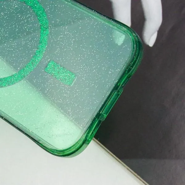 Чохол TPU Radiance with Magnetic Fit для Apple iPhone 16 Pro (6.3") — Зелений — фото 5 Чохол TPU Radiance with Magnetic Fit для Apple iPhone 16 Pro (6.3") — Зелений — фото 5