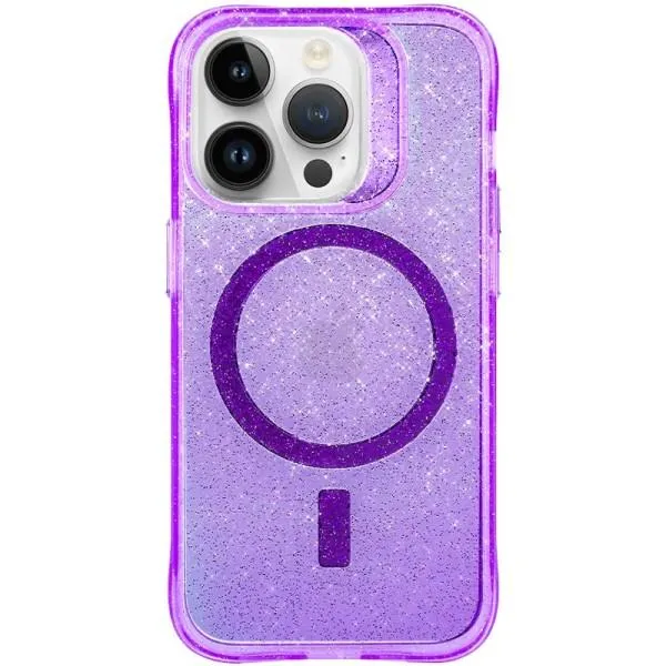 Чохол TPU Radiance with Magnetic Fit для Apple iPhone 16 Pro (6.3") — Фіолетовий — фото 1