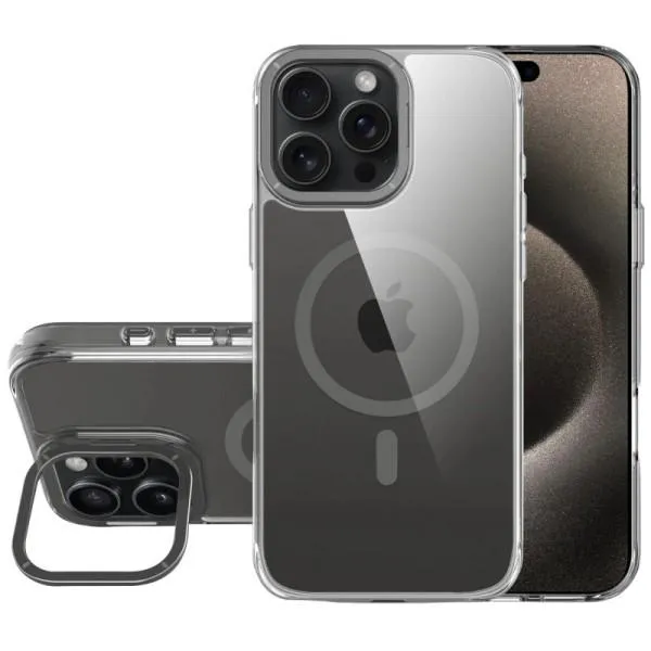 Чехол TPU Space Case Apex with Magnetic Fit для Apple iPhone 16 Pro (6.3") — Серый — фото 1