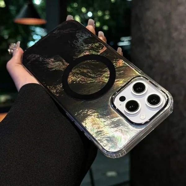 Чохол TPU Shiny Mountain Magnetic Fit для Apple iPhone 16 Pro (6.3") — Чорний — фото 2 Чохол TPU Shiny Mountain Magnetic Fit для Apple iPhone 16 Pro (6.3") — Чорний — фото 2
