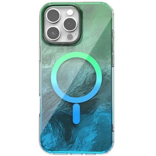 Чохол TPU Shiny Mountain Magnetic Fit для Apple iPhone 16 Pro (6.3") — Зелений — фото 1
