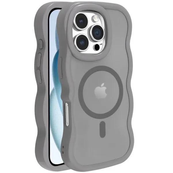 Чохол TPU+PC Undine with Magnetic Fit для Apple iPhone 16 Pro (6.3") — Сірий — фото 1 Чохол TPU+PC Undine with Magnetic Fit для Apple iPhone 16 Pro (6.3") — Сірий — фото 1
