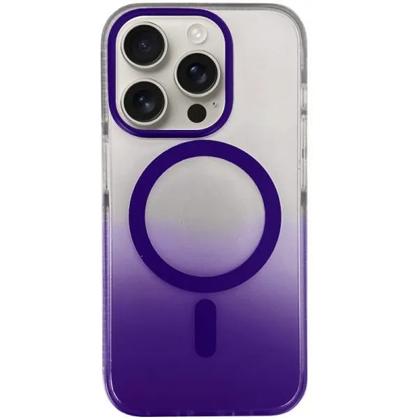 Чохол TPU+PC Phantom with Magnetic Fit для Apple iPhone 16 Pro (6.3") — Фіолетовий — фото 1