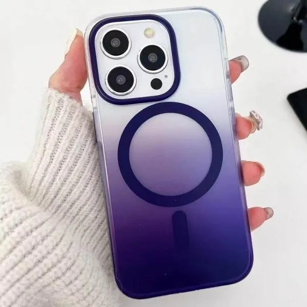 Чохол TPU+PC Phantom with Magnetic Fit для Apple iPhone 16 Pro (6.3") — Фіолетовий — фото 2