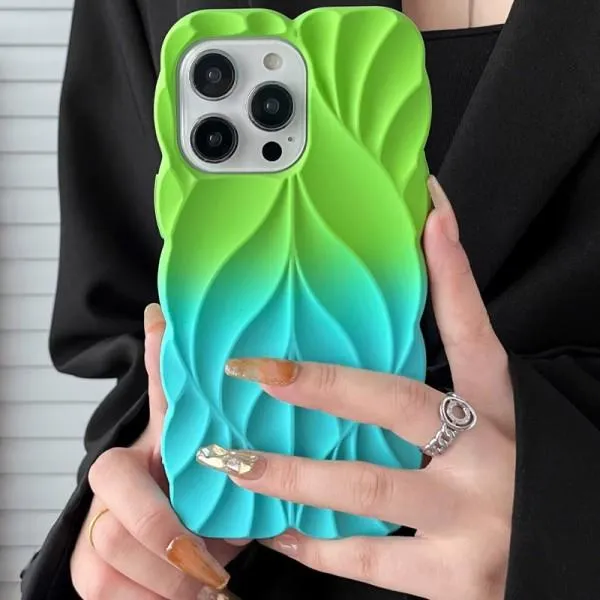 TPU чохол Leaf для Apple iPhone 16 Pro (6.3") — Зелений — фото 2