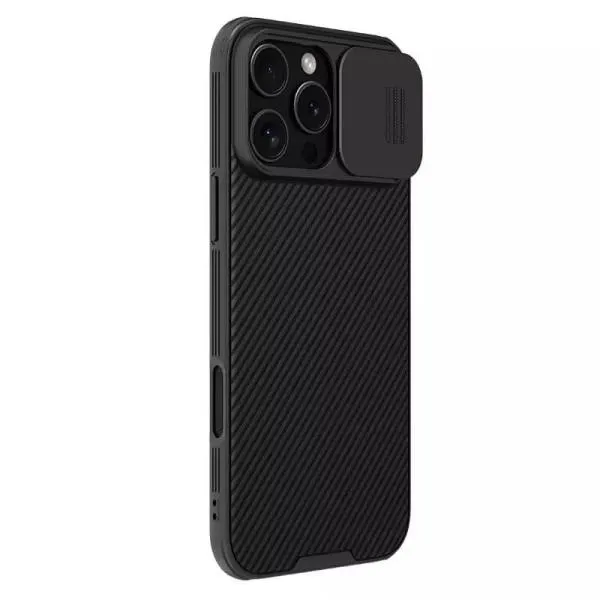 Карбонова накладка Nillkin CamShield Pro для Apple iPhone 16 Pro (6.3") — Чорний — фото 3 Карбонова накладка Nillkin CamShield Pro для Apple iPhone 16 Pro (6.3") — Чорний — фото 3