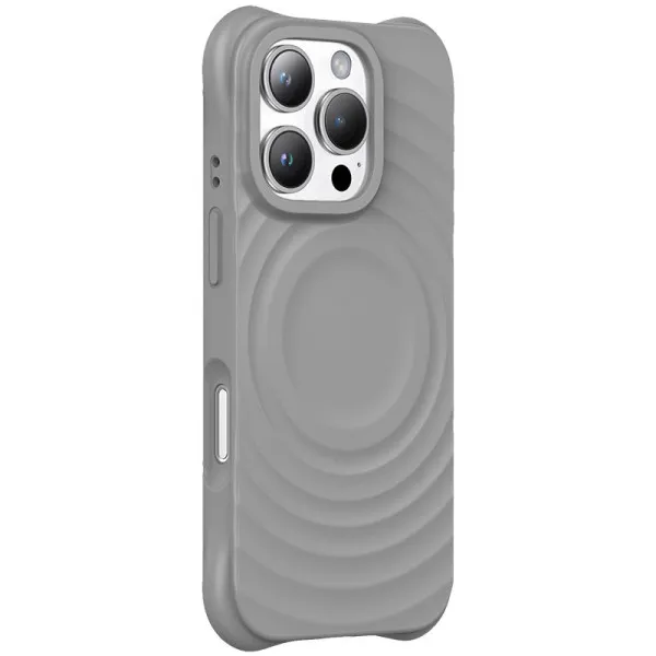 Чохол TPU Orbit with Magnetic Fit для Apple iPhone 16 Pro (6.3") — Сірий — фото 1