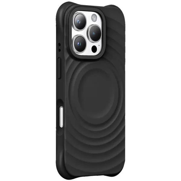 Чохол TPU Orbit with Magnetic Fit для Apple iPhone 16 Pro (6.3") — Чорний — фото 1