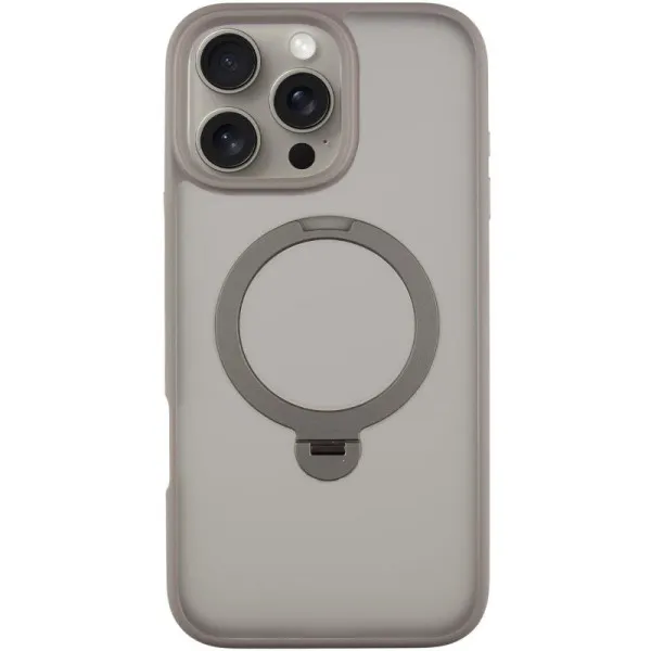Чохол Ummi Colorful with Magnetic Fit HQ Ring для Apple iPhone 16 Pro (6.3") — Сірий — фото 1