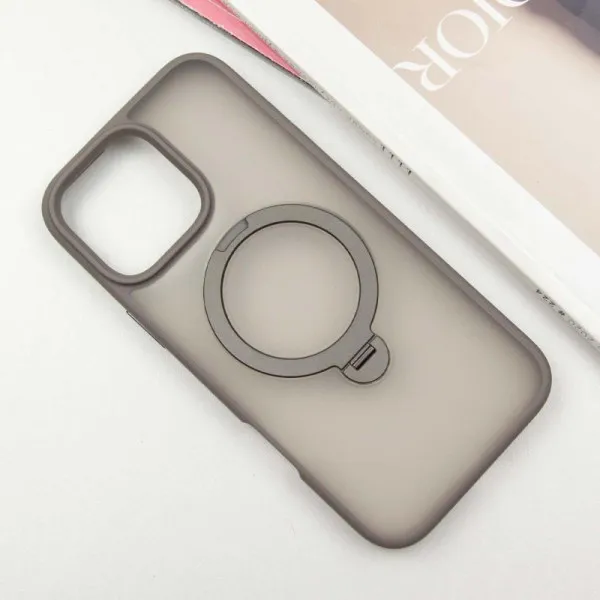 Чохол Ummi Colorful with Magnetic Fit HQ Ring для Apple iPhone 16 Pro (6.3") — Сірий — фото 2