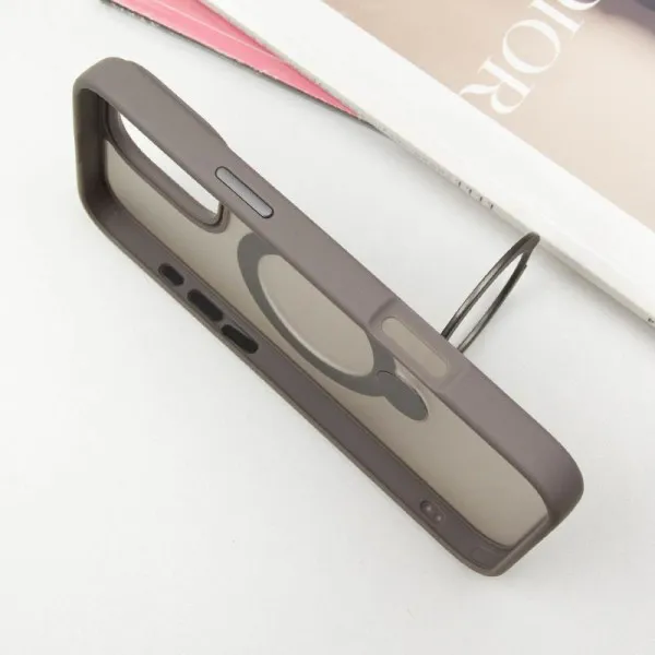 Чохол Ummi Colorful with Magnetic Fit HQ Ring для Apple iPhone 16 Pro (6.3") — Сірий — фото 5