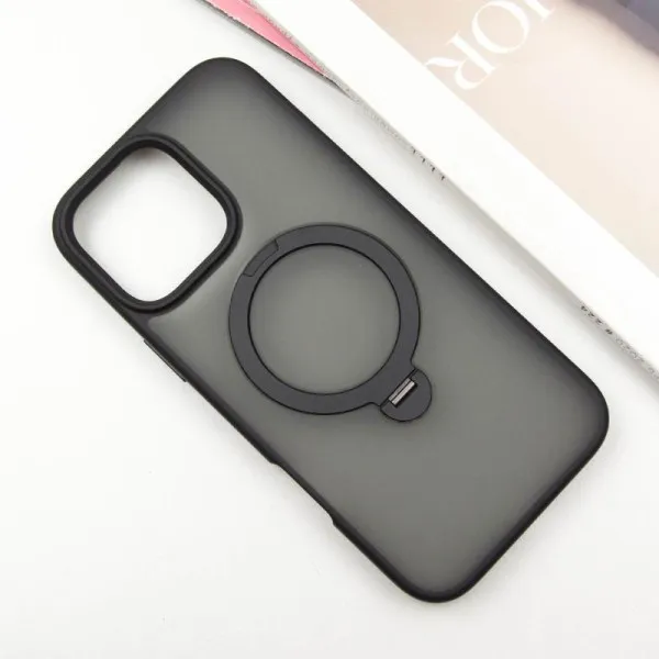 Чохол Ummi Colorful with Magnetic Fit HQ Ring для Apple iPhone 16 Pro (6.3") — Чорний — фото 2