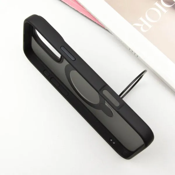 Чохол Ummi Colorful with Magnetic Fit HQ Ring для Apple iPhone 16 Pro (6.3") — Чорний — фото 4