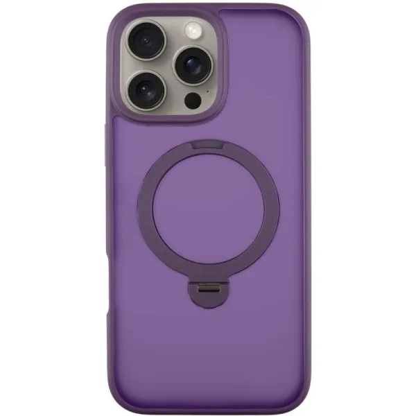 Чохол Ummi Colorful with Magnetic Fit HQ Ring для Apple iPhone 16 Pro (6.3") — Фіолетовий — фото 1