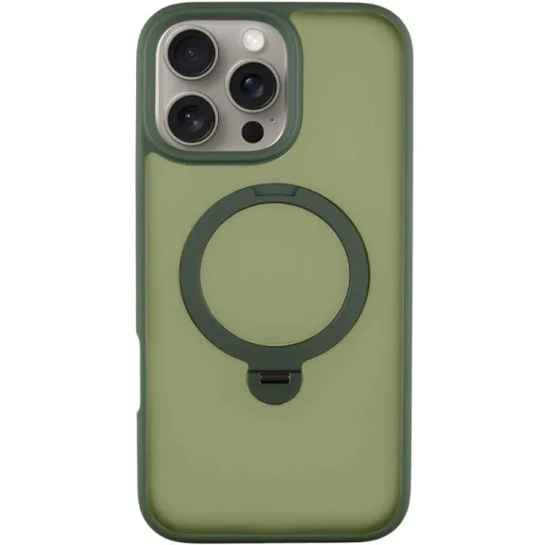 Чохол Ummi Colorful with Magnetic Fit HQ Ring для Apple iPhone 16 Pro (6.3") — Зелений — фото 1