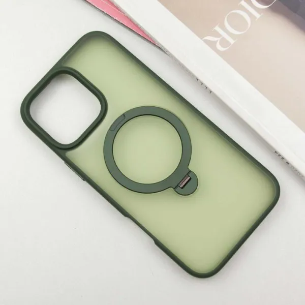 Чохол Ummi Colorful with Magnetic Fit HQ Ring для Apple iPhone 16 Pro (6.3") — Зелений — фото 2