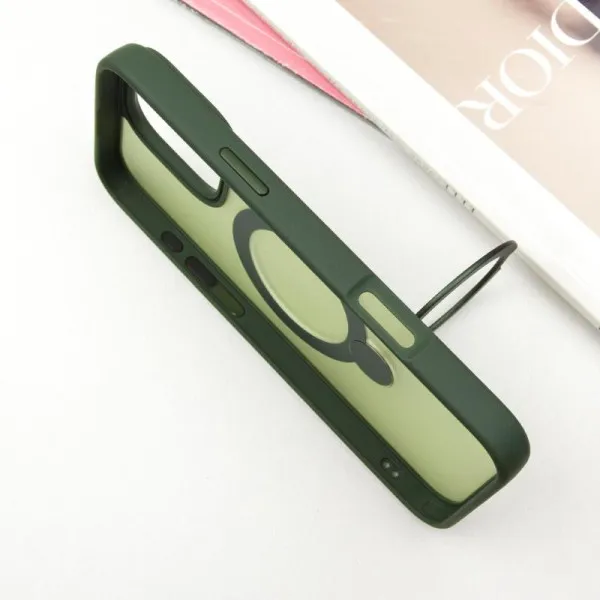 Чохол Ummi Colorful with Magnetic Fit HQ Ring для Apple iPhone 16 Pro (6.3") — Зелений — фото 4