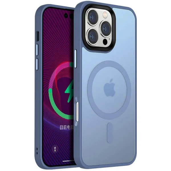 Чохол Ummi Colorful with Magnetic Fit для Apple iPhone 16 Pro (6.3") — Блакитний Чохол Ummi Colorful with Magnetic Fit для Apple iPhone 16 Pro (6.3") — Блакитний