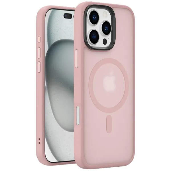 Чохол Ummi Colorful with Magnetic Fit для Apple iPhone 16 Pro (6.3") — Рожевий Чохол Ummi Colorful with Magnetic Fit для Apple iPhone 16 Pro (6.3") — Рожевий