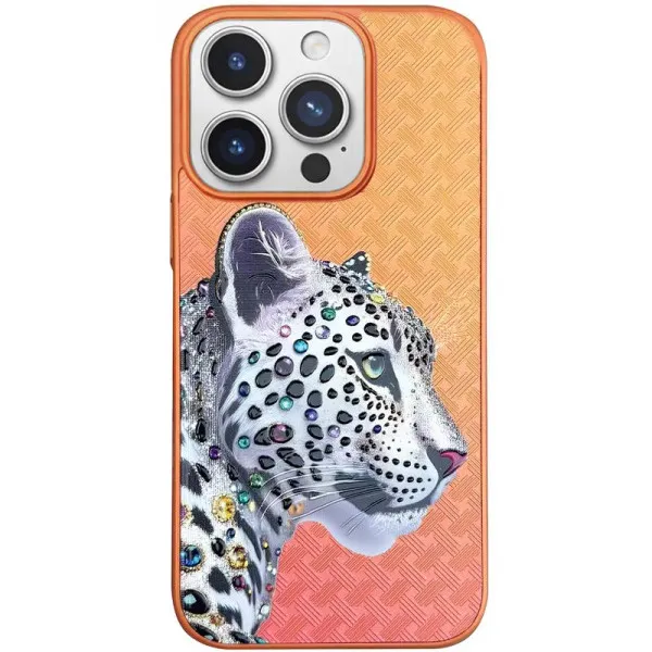 Чохол TPU+PC Crystal Hunt with Magnetic Fit для Apple iPhone 16 Pro (6.3") — Помаранчевий — фото 4 Чохол TPU+PC Crystal Hunt with Magnetic Fit для Apple iPhone 16 Pro (6.3") — Помаранчевий — фото 4