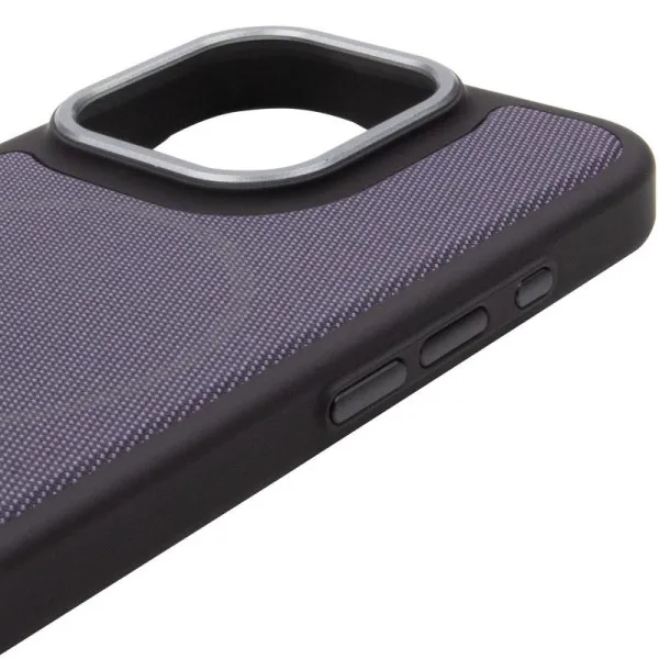 Чохол PC Textile Hybrid with Magnetic Fit для Apple iPhone 16 Pro (6.3") — Чорний — фото 4 Чохол PC Textile Hybrid with Magnetic Fit для Apple iPhone 16 Pro (6.3") — Чорний — фото 4