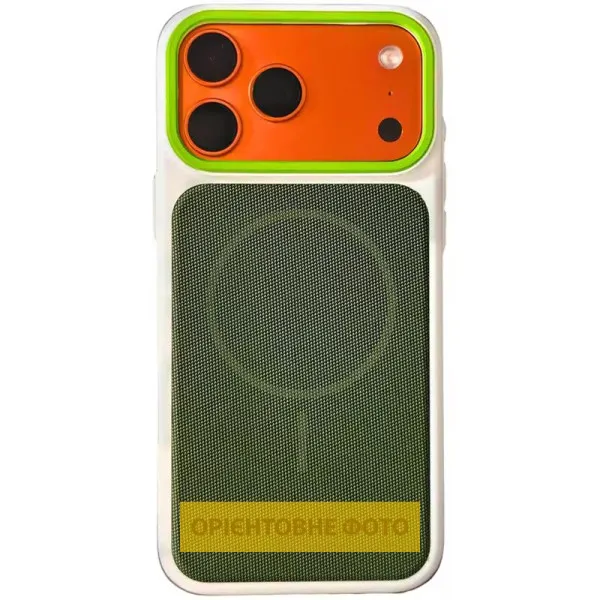 Чохол PC Textile Hybrid with Magnetic Fit для Apple iPhone 16 Pro (6.3") — Білий — фото 1 Чохол PC Textile Hybrid with Magnetic Fit для Apple iPhone 16 Pro (6.3") — Білий — фото 1