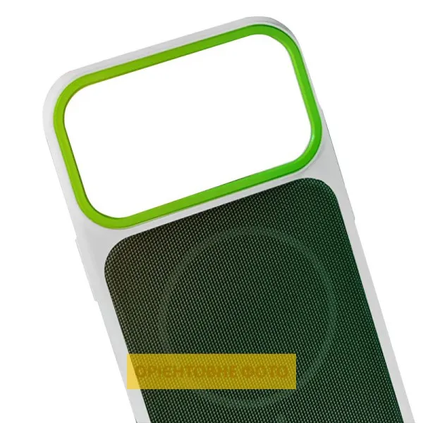 Чохол PC Textile Hybrid with Magnetic Fit для Apple iPhone 16 Pro (6.3") — Білий — фото 2 Чохол PC Textile Hybrid with Magnetic Fit для Apple iPhone 16 Pro (6.3") — Білий — фото 2