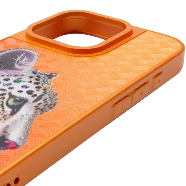 Чохол TPU+PC Crystal Hunt with Magnetic Fit для Apple iPhone 16 Pro (6.3") — Помаранчевий — фото 2 Чохол TPU+PC Crystal Hunt with Magnetic Fit для Apple iPhone 16 Pro (6.3") — Помаранчевий — фото 2