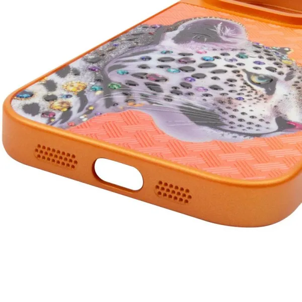 Чохол TPU+PC Crystal Hunt with Magnetic Fit для Apple iPhone 16 Pro (6.3") — Помаранчевий — фото 3 Чохол TPU+PC Crystal Hunt with Magnetic Fit для Apple iPhone 16 Pro (6.3") — Помаранчевий — фото 3