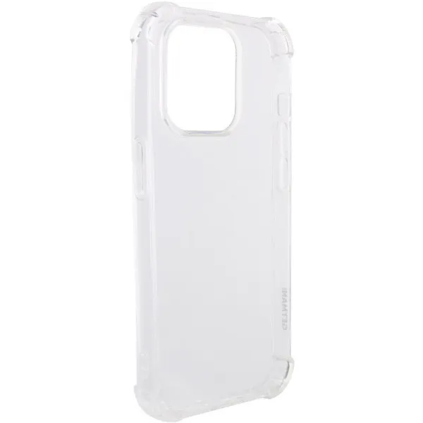 TPU чехол GETMAN Ease logo усиленные углы для Apple iPhone 16 Pro (6.3") — Прозрачный — фото 4