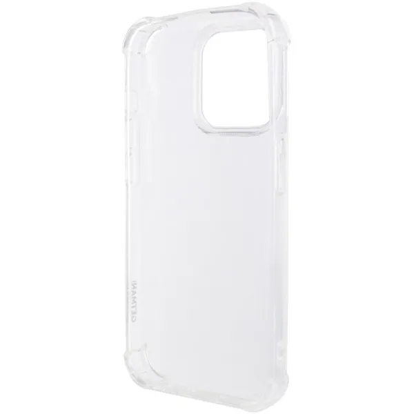 TPU чехол GETMAN Ease logo усиленные углы для Apple iPhone 16 Pro (6.3") — Прозрачный — фото 5