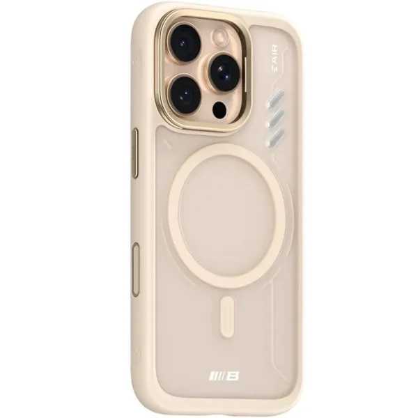 TPU+PC чохол Blueo Frosted Heat Dissip. with MagSafe для Apple iPhone 16 Pro (6.3") — Золотий — фото 1