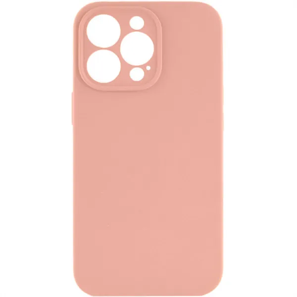 Чохол Silk Full Camera Protective (AA) NO LOGO для Apple iPhone 16 Pro (6.3") — Персиковий