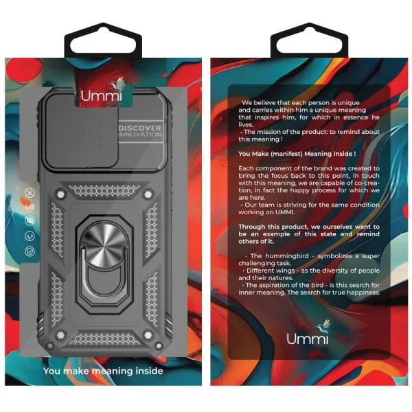 Чохол Ummi Camshield Serge Ring для Apple iPhone 16 Pro (6.3") — Чорний — фото 3