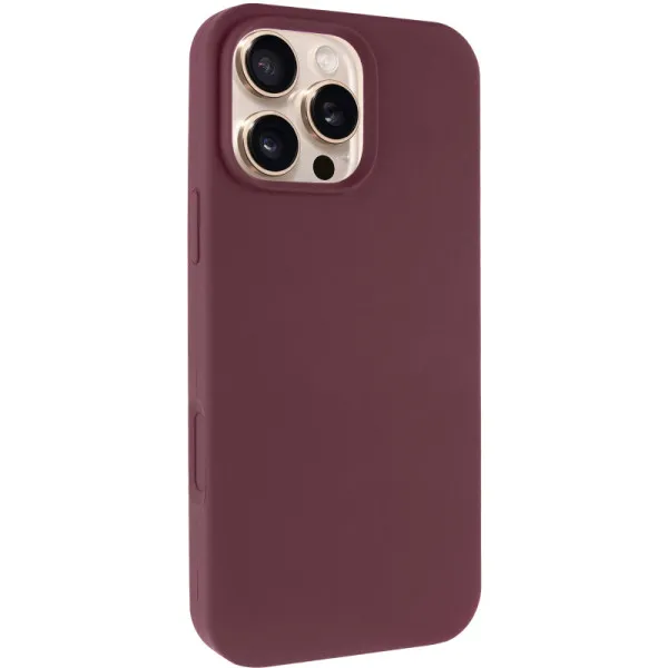 Чохол Silk Full Protective (AA) NO LOGO для Apple iPhone 16 Pro (6.3") — Бордовий — фото 1 Чохол Silk Full Protective (AA) NO LOGO для Apple iPhone 16 Pro (6.3") — Бордовий — фото 1